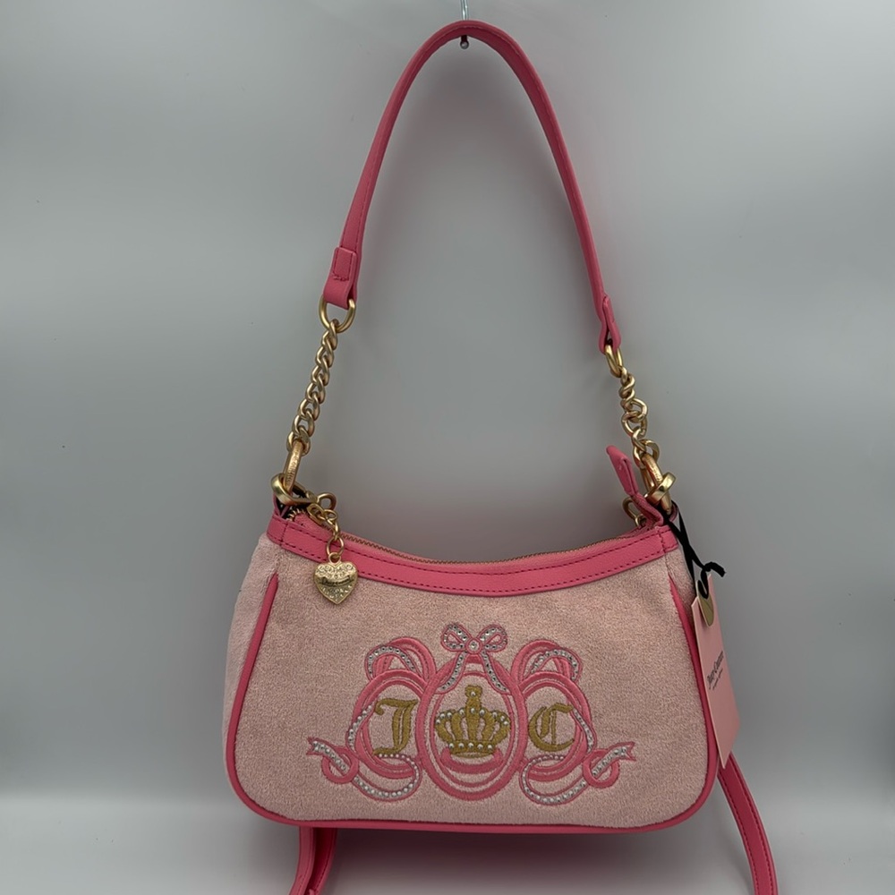 NWT Juicy Couture Lovers Club Pink Diamond Lemonade Shoulder Bag